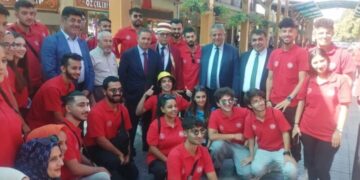 PRESIDENT MUSTAFA YILMAZ ATTENDED THE UZUN ÇARŞI OPENING CEREMONY, SED SHIELDING CEREMONY AND TRADES VISIT PROGRAM WİTHİN THE SCOPE OF THE AHILIK WEEK CELEBRATIONS